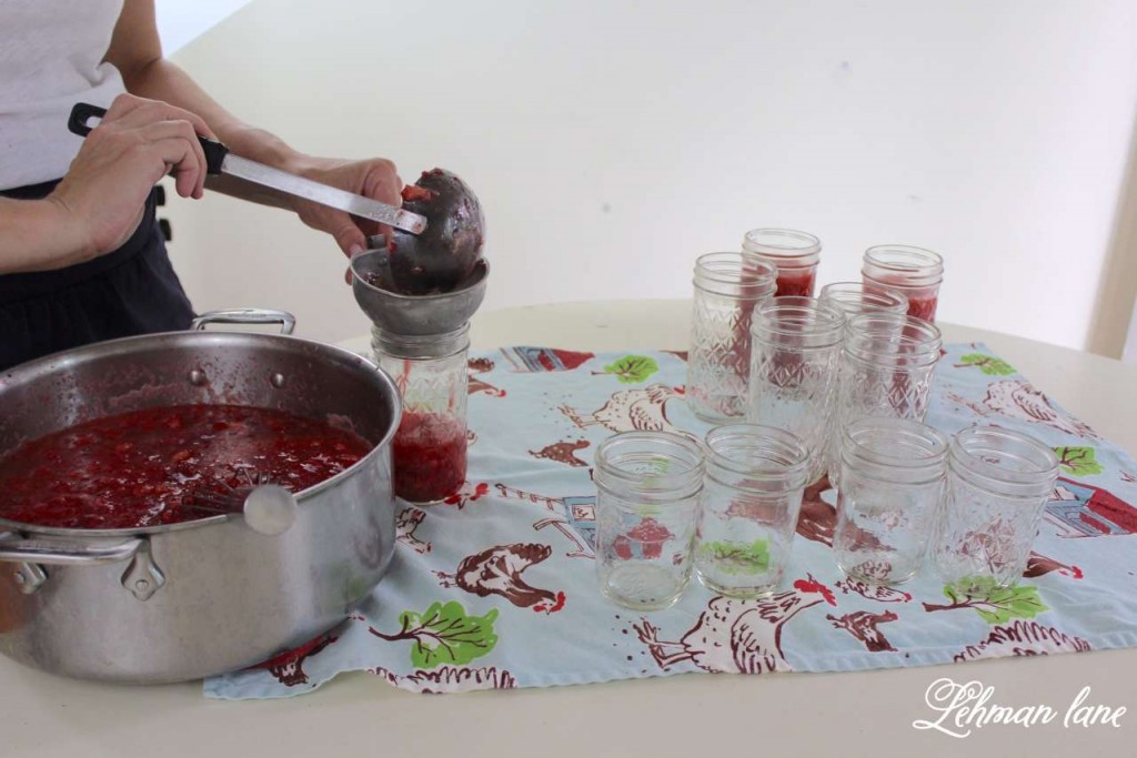 homemade strawberry freezer jam