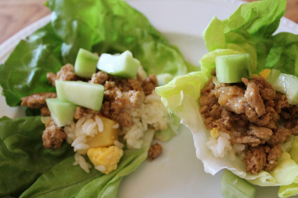 Asian turkey lettuce wraps recipe