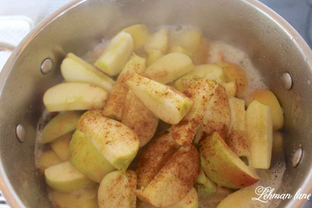 homemade applesauce recipe - apples baking