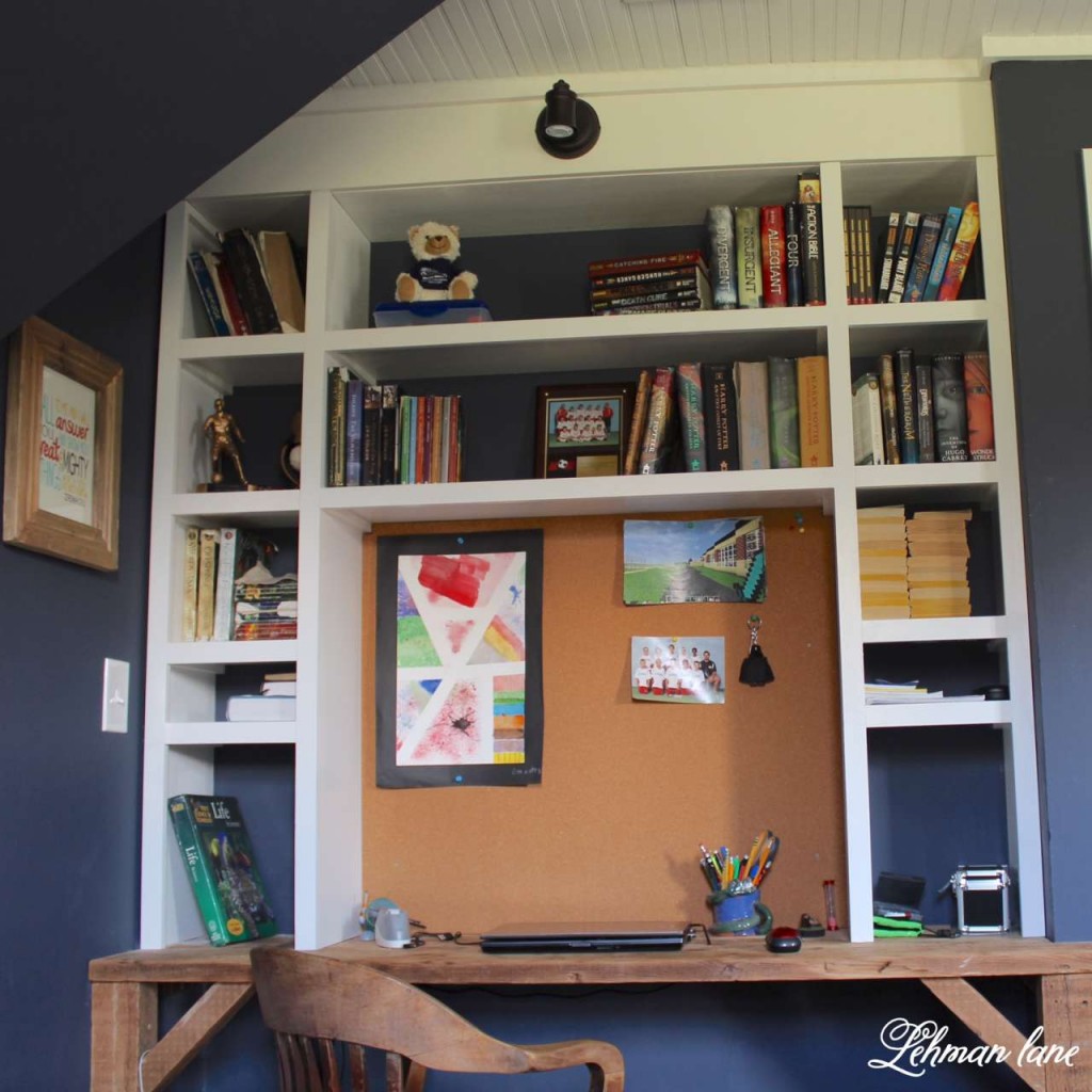 DIY - Come check out the built in desk we added to our son's bedroom