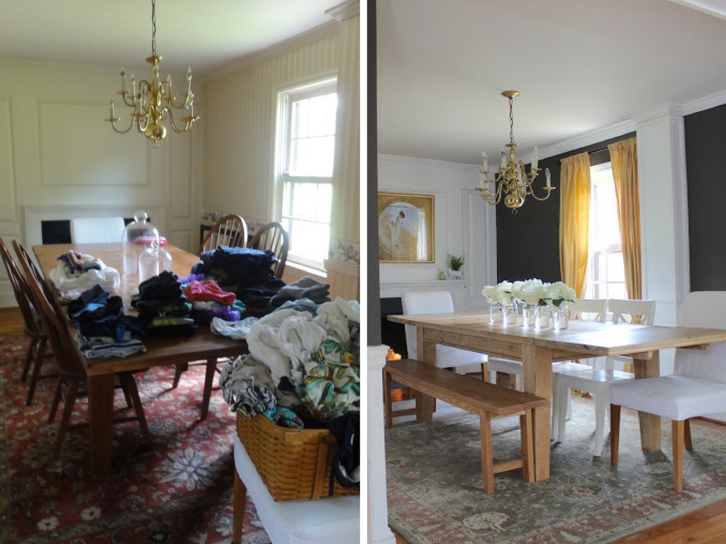 Stop by to see all the progress we made for our farmhouse fixer upper! dining room