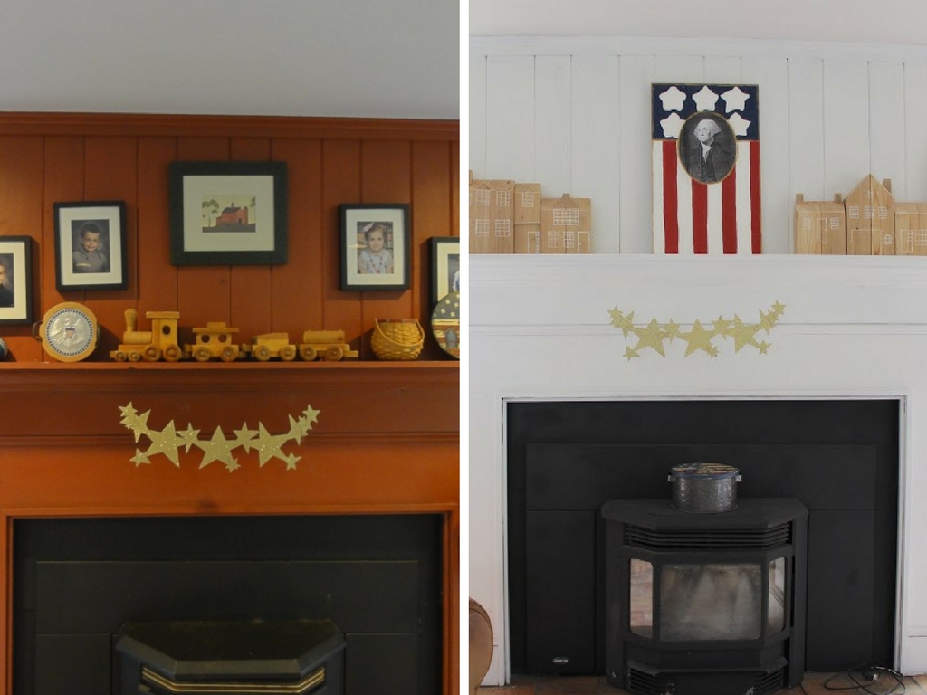 Stop by to see all the progress we made for our farmhouse fixer upper! fireplace