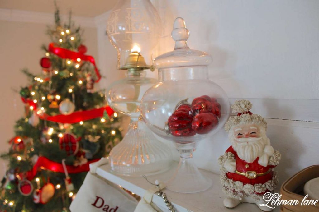 Christmas Living Room - Very Merry Christmas Tour - fireplace mantel