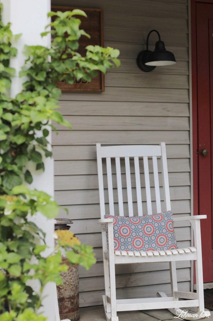 Summer Porch & Garden Tour - Today, I am so excited to share my summer porch & garden tour along with a few of my blogging friends. I hope your summer outdoor decorating & gardening will be inspired by all the summer garden tours, patios, backyard spaces & summer front porches we are sharing. #gardentour #summergarden #summerporch http://lehmanlane.net