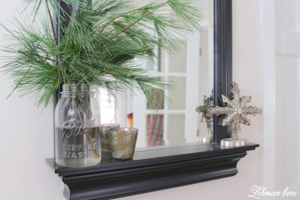Christmas home tour of our Farmhouse - Staying true to our 1800's farmhouse I kept the style cozy & warm with lots of greenery mixed in & I hope you will enjoy all the Christmas decorating ideas I am sharing today. #christmas #farmhousechristmas http://lehmanlane.net