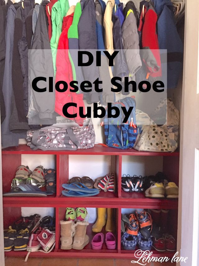 How to Build a DIY Closet Shoe Cubby (Shoe Organization 101) Lehman Lane