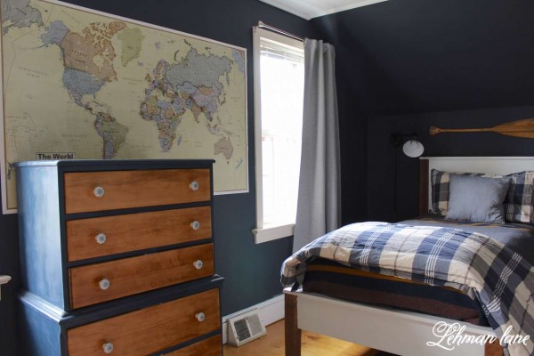 Awesome Navy Boys Bedroom Renovation & reveal with 7 Plus DIY Projects ...