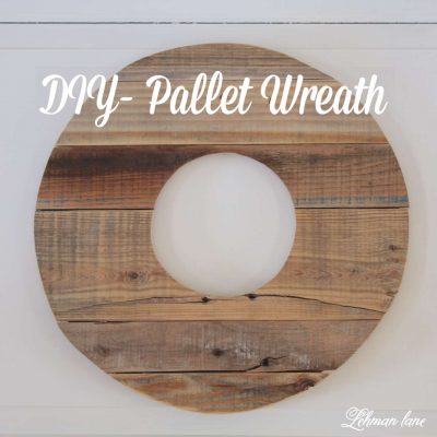 We made a wreath out of pallet wood. Come check out how we made it!