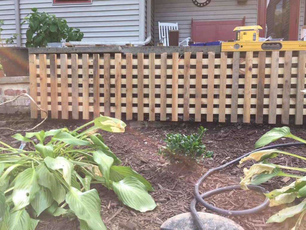 DIY Lattice to Hide An Ugly Wall Under the Front Porch Lehman Lane