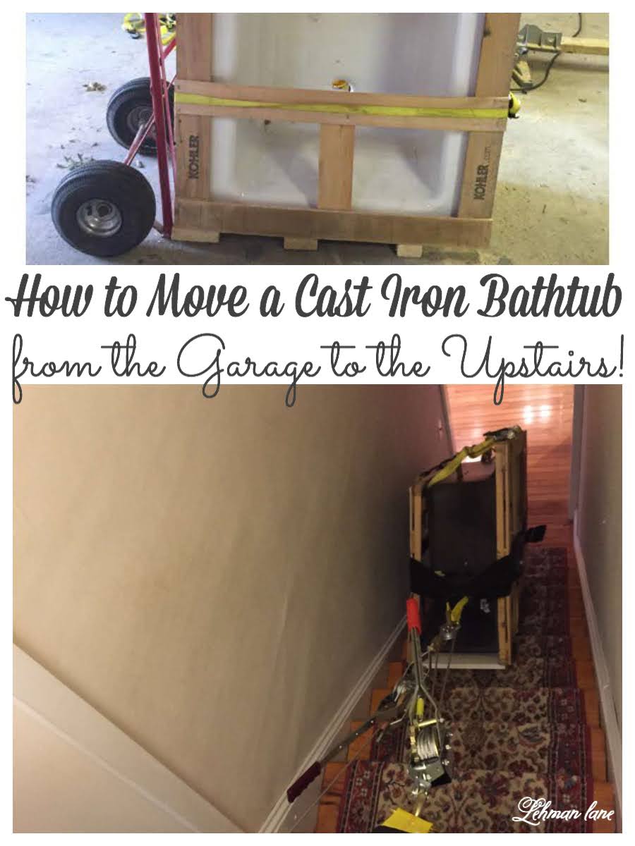How to Move a Cast Iron Bathtub with 2 People Upstairs in 3 Easy Steps