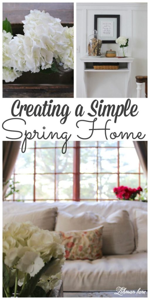 Sharing my Spring home tour with over 20 of my blogging friends. Stop by to see how I create a simple spring tour! #spring #hometour http://lehmanlane.net
