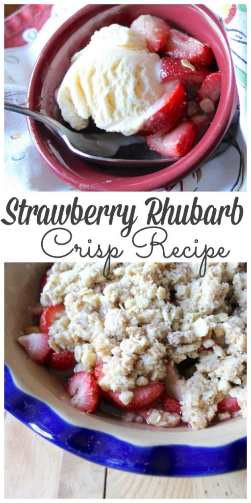 This is hands down our family favorite late spring desert recipe! It's super easy to make and so yummy! Stop by to see our recipe for strawberry rhubarbcrisp! #recipes http://lehmanlane.net