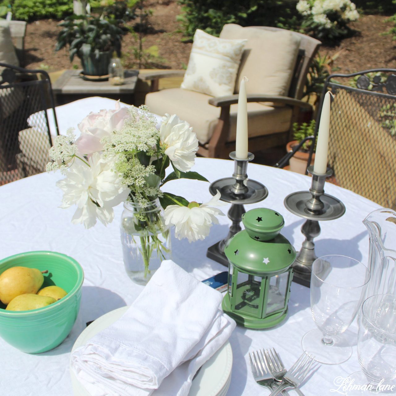 Beautiful Back Patio Makeover Reveal with 8 DIY Project Ideas Lehman Lane