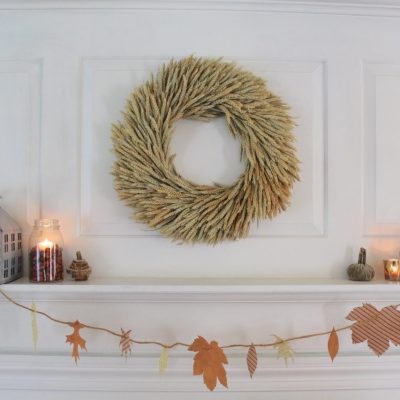 The temperature is dropping, the leaves are turning and it's finally starting to feel like fall at our farmhouse.  Every year I try and change up my fall décor so it looks new and fresh. Sharing my simple mantel decor along with even more mantels from my blogging friends. #fall #manteldecor #falldecor #fireplacemantel http://lehmanlane.net