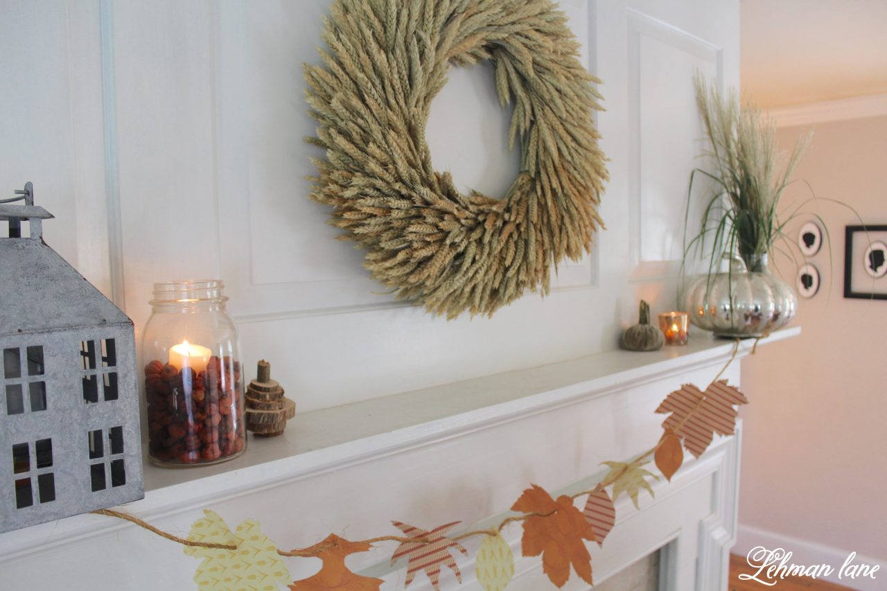 Simple Fall Mantel Decor Ideas (How to Decorate Your Fireplace Mantel ...