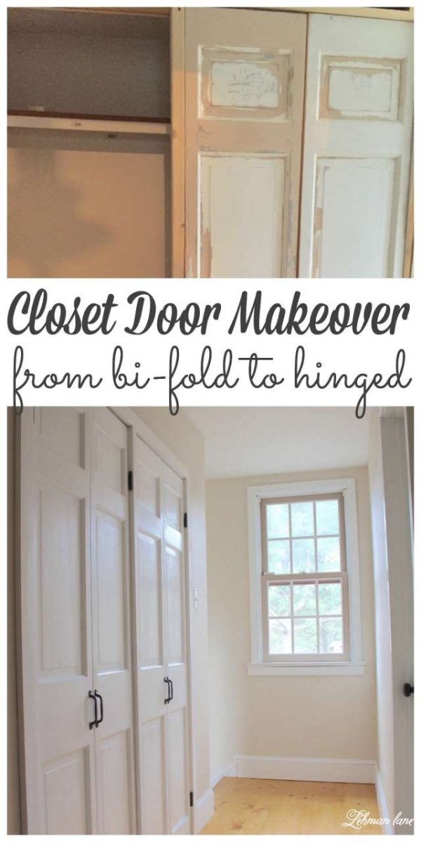 DIY Easy Bi-Fold Closet Door Makeover on a Budget in 1 Day - Lehman Lane