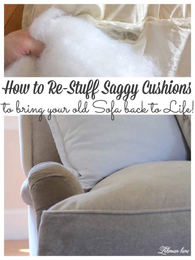 3 Easy Steps for How to ReStuff Sofa Cushions & Make Them Look New
