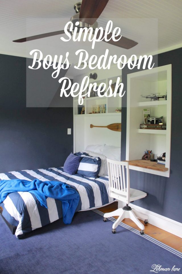 Awesome Navy Boys Bedroom Renovation & reveal with 7 Plus DIY Projects ...