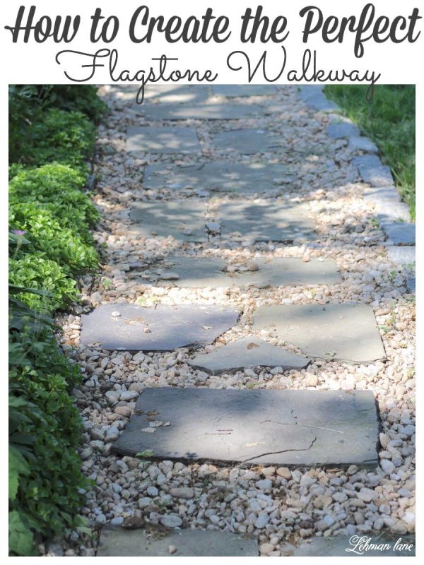 How to Lay & Install the Perfect Flagstone Walkway (easy DIY with Pea Gravel) Lehman Lane