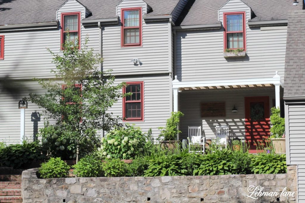 DIY Antique Bell for our Farmhouse - I have been on the hunt for an antique bell to add to the front of our farmhouse for years now.  We recently added one to our front garden walkway & I love the character & personality it brings to the front of our farmhouse.  #antiquebell http://lehmanlane.net 