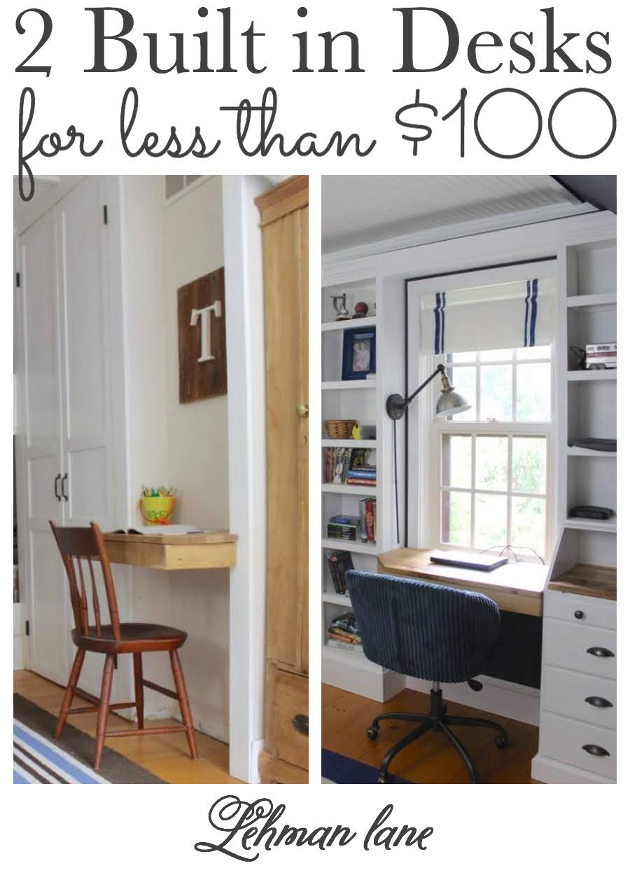 2 Custom Built in Desk Ideas for Small Spaces - Lehman Lane