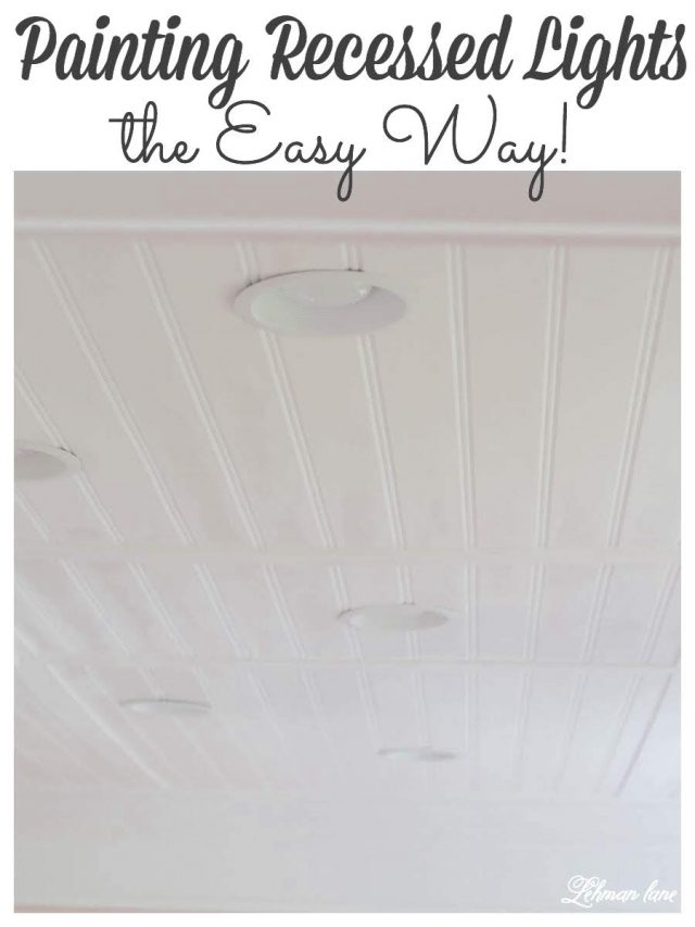 Easiest Way to Spray Paint Recessed Light Trim in 5 Mins
