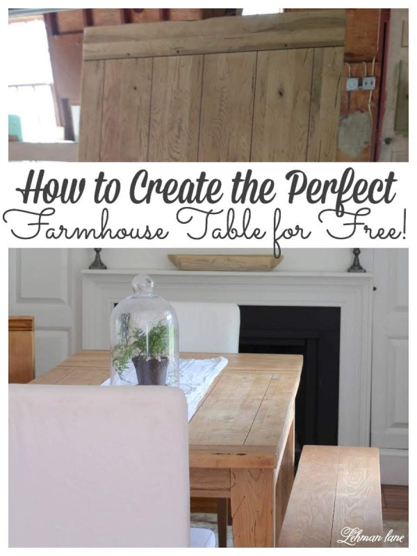 DIY Farmhouse Table for FREE (Tips for How to Refinish a Table