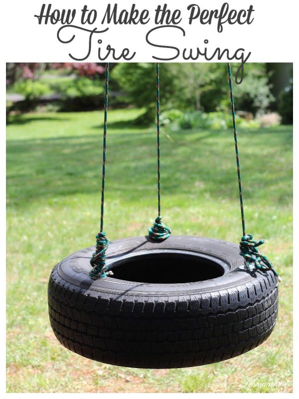 DIY How to Make a Tire Swing for 2 Kids (Easy Set Up in 1 Hour